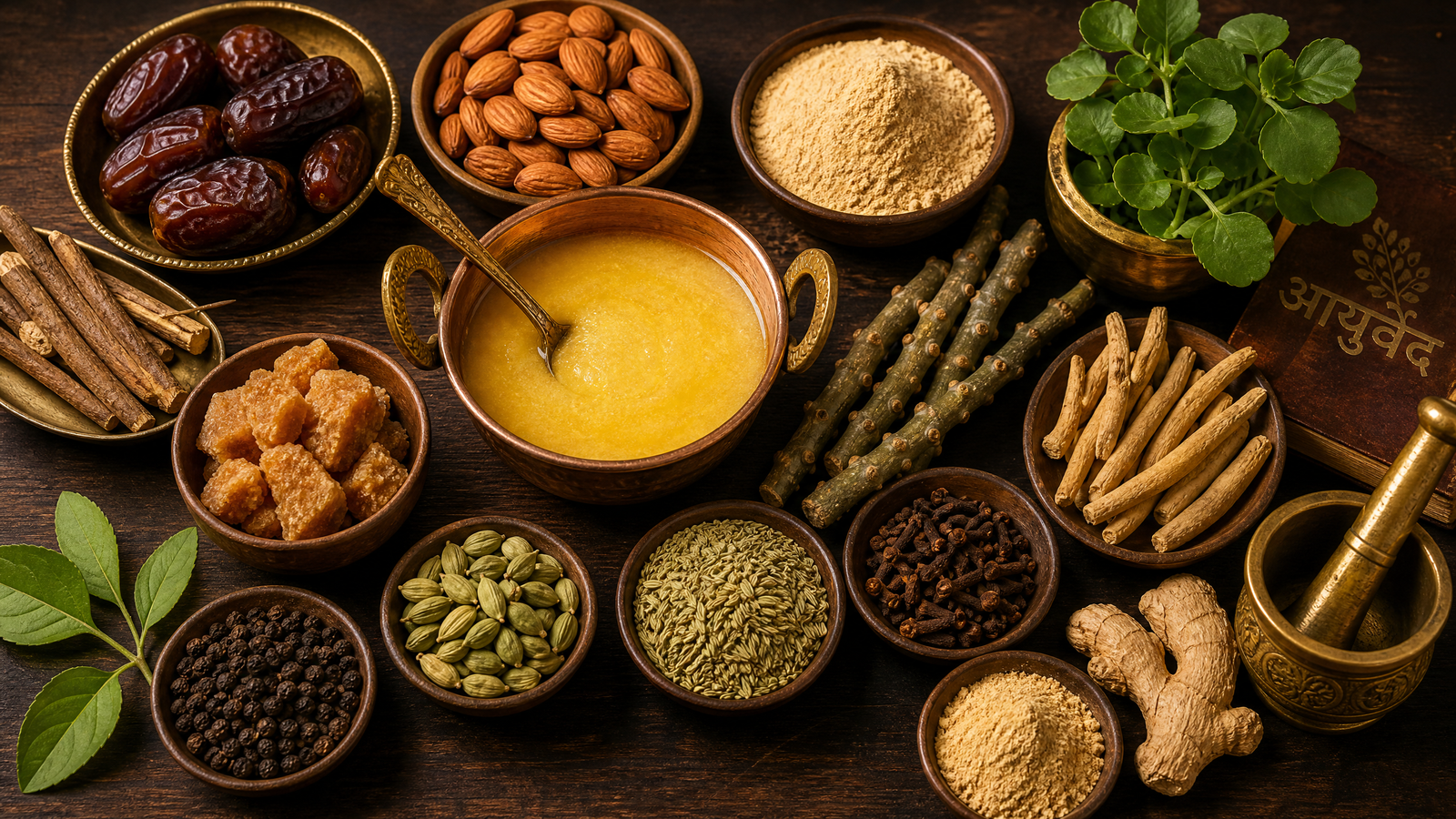 15 Natural Ayurvedic Ingredients Used in Ojas Laddoo
