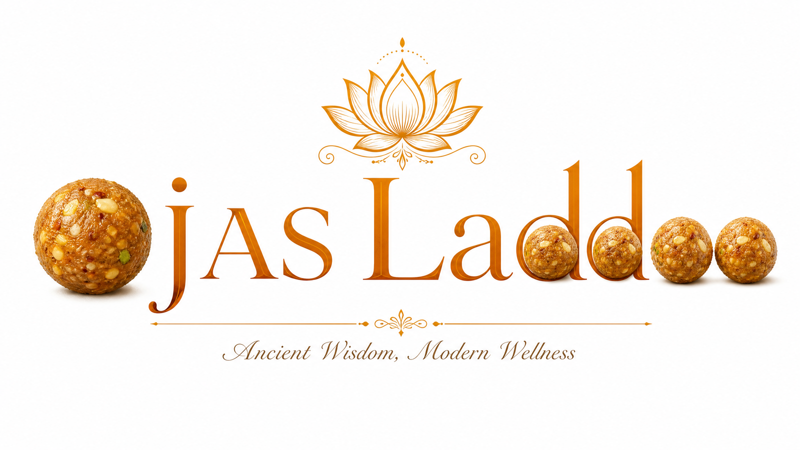 Ojas Laddoo Logo with Laddoo Letters